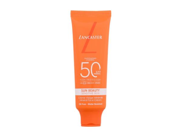 Lancaster Sun Beauty Sensitive Skin Mineral Face Cream (U) 50ml, Opaľovací prípravok na tvár SPF50