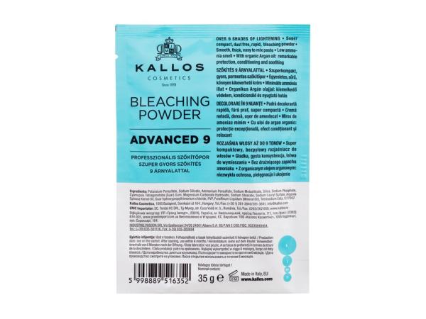 Kallos Cosmetics KJMN Advanced 9 Bleaching Powder (W) 35g, Farba na vlasy
