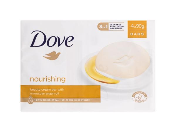 Dove Nourishing Beauty Cream Bar (W) 4x90g, Tuhé mydlo