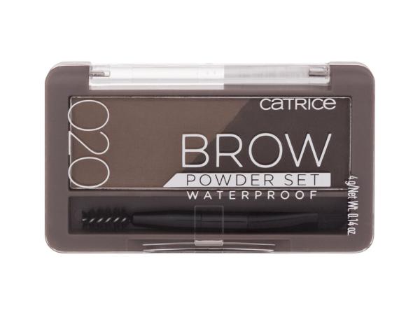 Catrice Brow Powder Set 020 Ash Brown (W) 4g, Set a paletka na obočie Waterproof