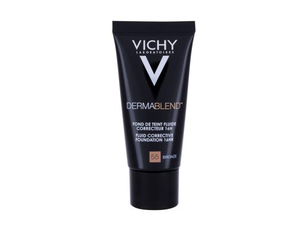 Vichy Dermablend Fluid Corrective Foundation 55 Bronze (W) 30ml, Make-up SPF35
