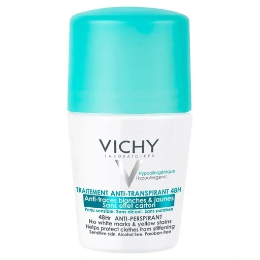 Vichy Antiperspirant No White Marks & Yellow Stains (U) 50ml, Antiperspirant