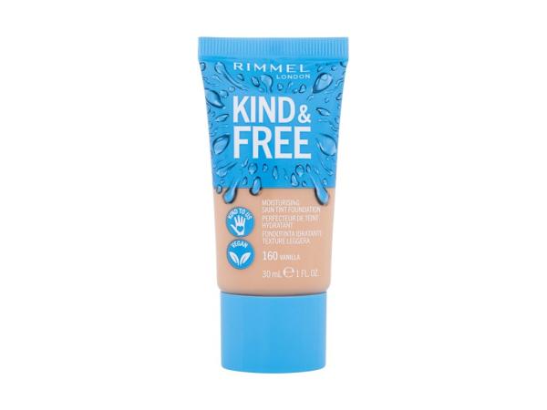 Rimmel London Kind & Free Skin Tint Foundation 160 Vanilla (W) 30ml, Make-up