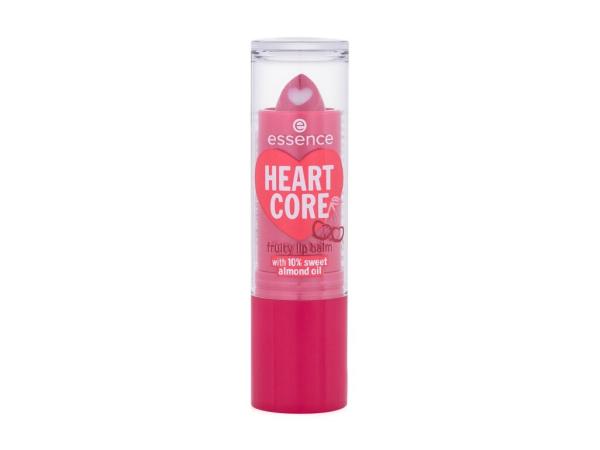 Essence Heart Core Fruity Lip Balm 01 Crazy Cherry (W) 3g, Balzam na pery