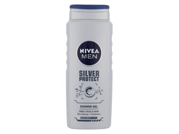 Nivea Men Silver Protect (M) 500ml, Sprchovací gél