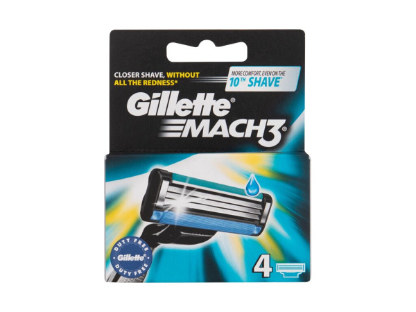 Gillette Mach3 (M) 4ks, Náhradné ostrie