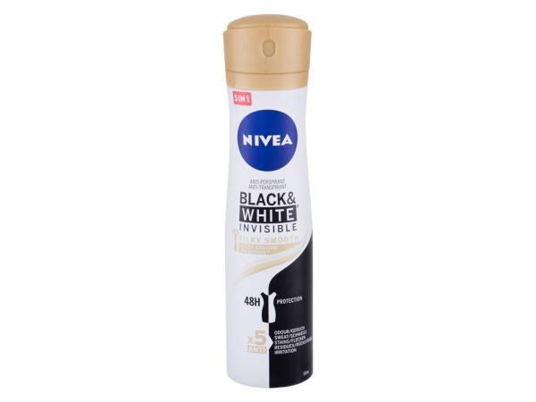 Nivea Black & White Invisible Silky Smooth (W) 150ml, Antiperspirant 48h