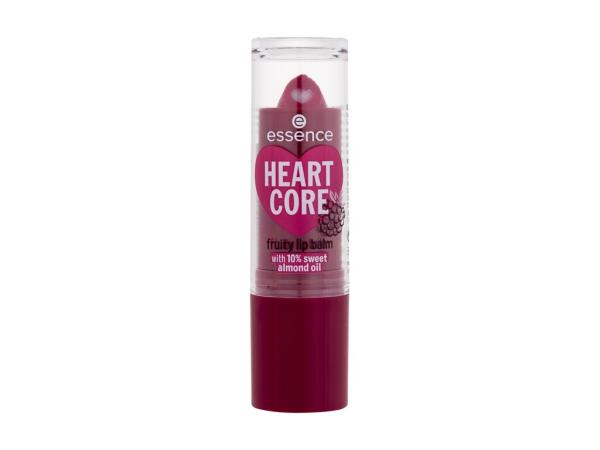 Essence Heart Core Fruity Lip Balm 05 Bold Blackberry (W) 3g, Balzam na pery