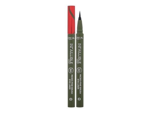L'Oréal Paris Infaillible Grip 36H Micro-Fine Brush Eye Liner 05 Sage Green (W) 0,4g, Očná linka