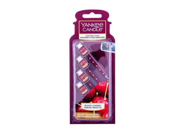 Yankee Candle Black Cherry Vent Stick (U) 4ks, Vôňa do auta