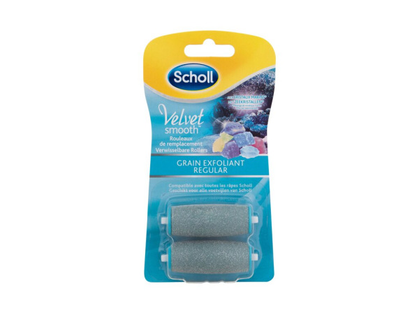 Scholl Velvet Smooth Roller Heads Marine Minerals (W) 2ks, Pedikúra Regular Coarse