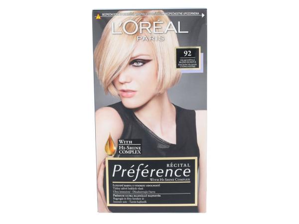L'Oréal Paris Préférence Récital 92 (W) 60ml, Farba na vlasy