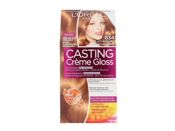 L'Oréal Paris Casting Creme Gloss 834 Hot Caramel (W) 48ml, Farba na vlasy