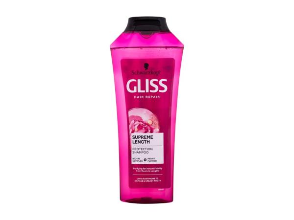 Schwarzkopf Gliss Supreme Length Protection Shampoo (W) 400ml, Šampón