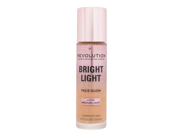 Makeup Revolution Lo Bright Light Face Glow Lustre Medium Light (W) 23ml, Make-up