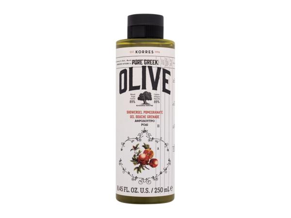 Korres Pure Greek Olive Shower Gel Pomegranate (W) 250ml, Sprchovací gél