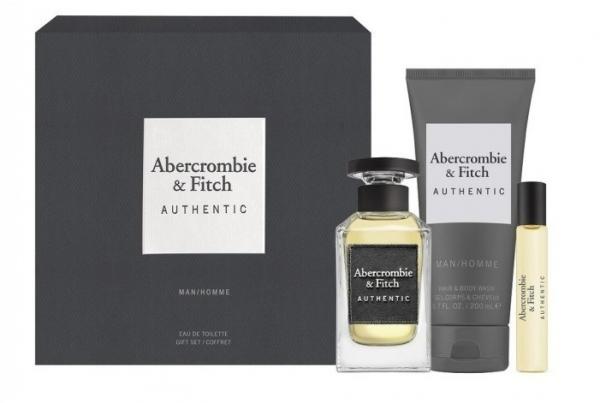 Abercrombie & Fitch Authentic EdT 100ml + Sprchovací gel 200ml + 15ml EdT (M)