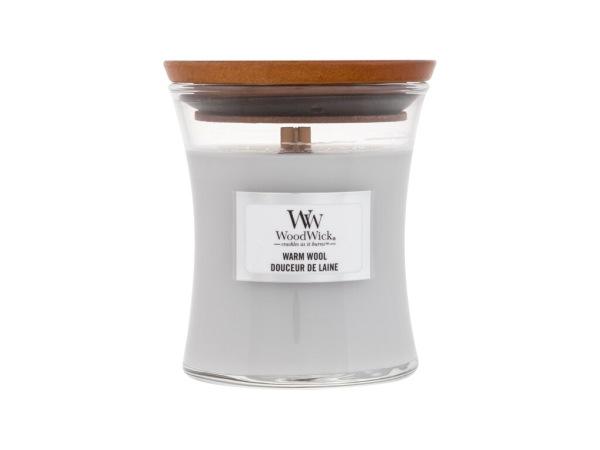 WoodWick Warm Wool (U) 85g, Vonná sviečka