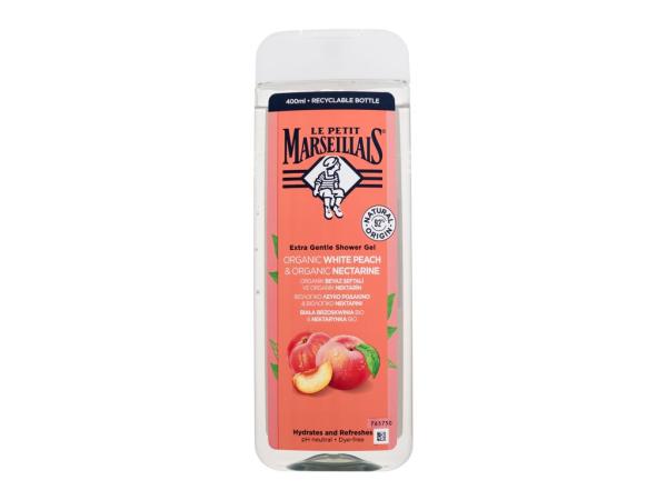 Le Petit Marseillais Extra Gentle Shower Gel Organic White Peach & Organic Nectarine (U) 400ml, Sprchovací gél