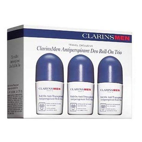 Clarins Men Antiperspirant Deo Roll-On (M) 3x50 ml, Deodorant bez alkoholu