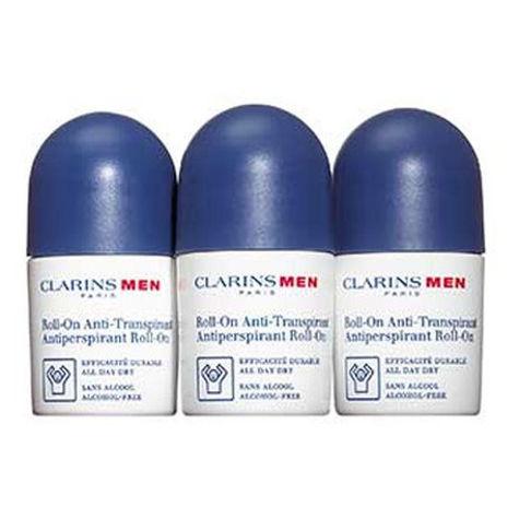 Clarins Men Antiperspirant Deo Roll-On (M) 3x50 ml, Deodorant bez alkoholu 1