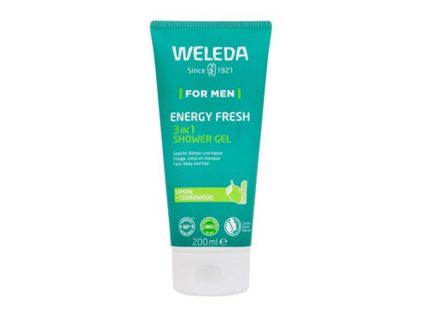 Weleda For Men Energy Fresh 3in1 (M) 200ml, Sprchovací gél