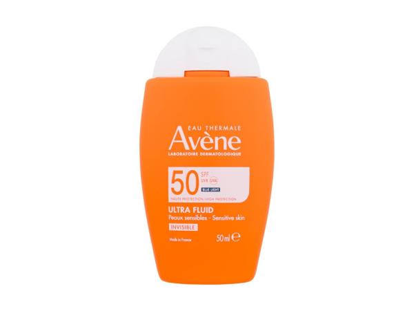 Avene Sun Ultra Fluid Invisible (U) 50ml, Opaľovací prípravok na tvár SPF50