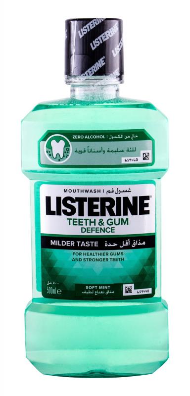 Listerine Teeth & Gum Defence Mouthwash (U)  500ml, Ústna voda