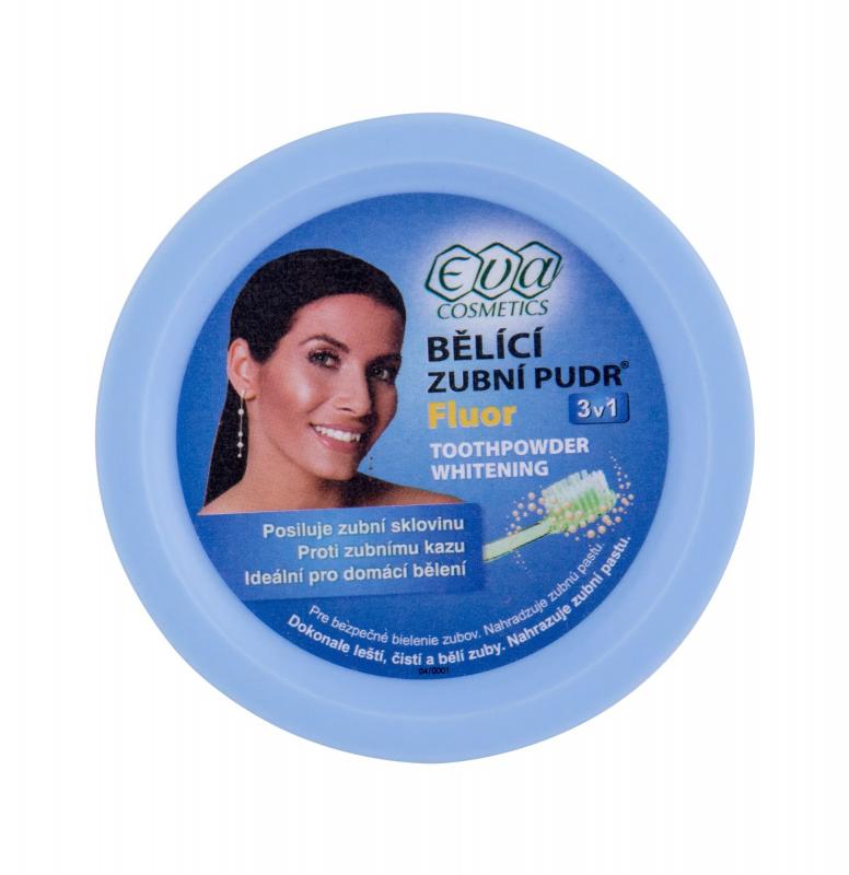 Eva Cosmetics Fluor Whitening Toothpowder (U)  30g, Bielenie zubov