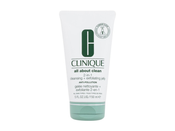Clinique All About Clean 2-IN-1 Cleansing + Exfoliating Jelly (W) 150ml, Čistiaci gél
