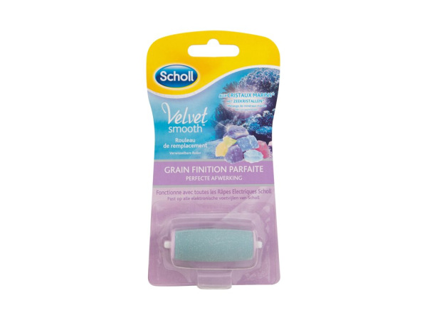 Scholl Velvet Smooth Roller Heads Marine Minerals (W) 1ks, Pedikúra Gentle Coarse