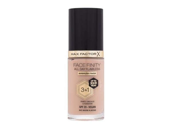Max Factor Facefinity All Day Flawless N45 Warm Almond (W) 30ml, Make-up SPF20