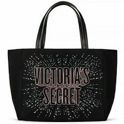 Victoria´s Secret Shoulder Bag Silver Black Stripes, Taška