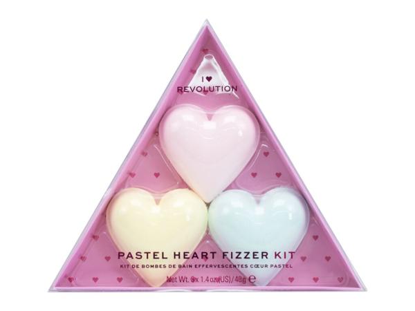 I Heart Revolution Pastel Bath Fizzer Kit Heart (W)  40g, Bomba do kúpeľa