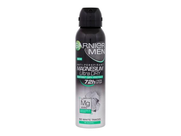 Garnier Men Magnesium Ultra Dry (M) 150ml, Antiperspirant 72h