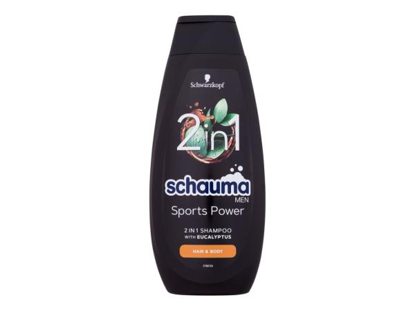 Schwarzkopf Sports Power 2In1 Shampoo Schauma Men (M)  400ml, Šampón