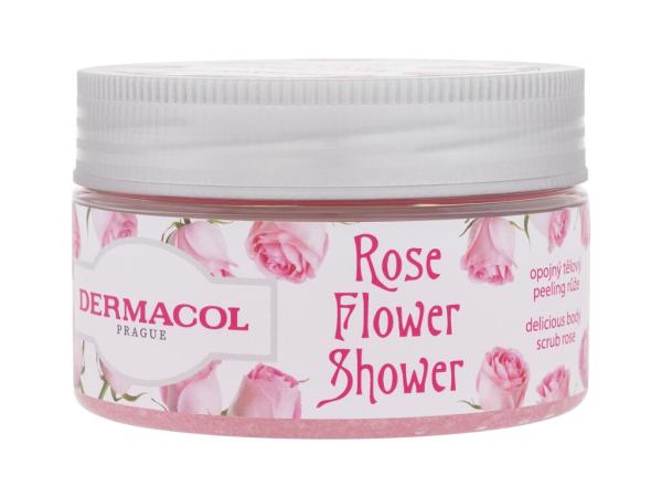 Dermacol Rose Flower Shower Body Scrub (W) 200g, Telový peeling