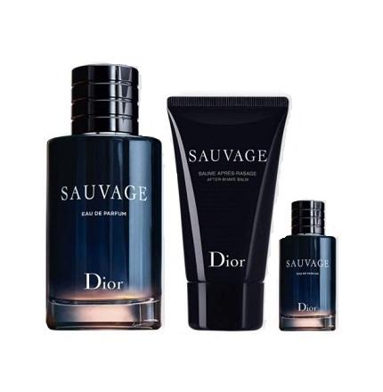 Christian Dior Sauvage EdP 100ml + EdP 10ml + balzam po holení 50ml (M)