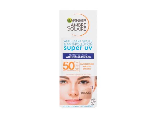 Garnier Ambre Solaire Super UV Protection Fluid (U) 40ml, Opaľovací prípravok na tvár SPF50+