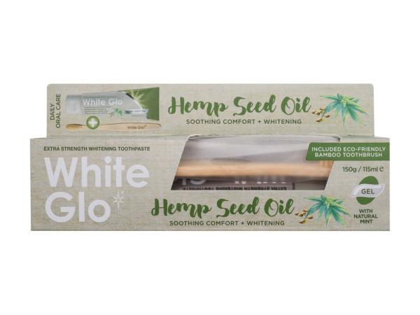 White Glo Hemp Seed Oil (U) 150g, Zubná pasta