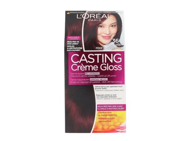 L'Oréal Paris Casting Creme Gloss 360 Black Cherry (W) 48ml, Farba na vlasy