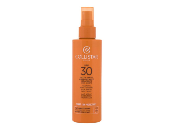 Collistar Smart Sun Protection Tanning Moisturizing Milk Spray (U) 200ml, Opaľovací prípravok na telo SPF30
