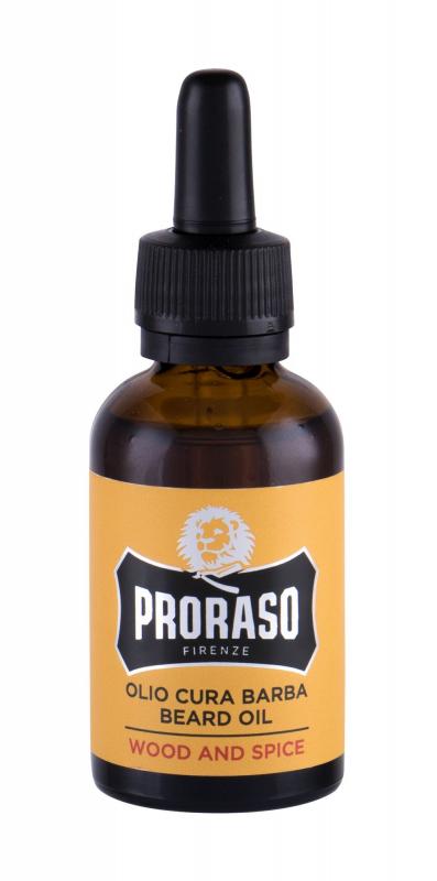 PRORASO Beard Oil Wood & Spice (M)  30ml, Olej na fúzy