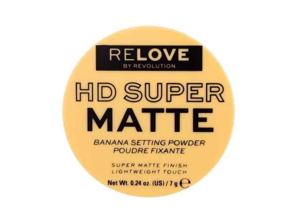 Revolution Relove HD Super Matte Banana Setting Powder (W) 7g, Púder