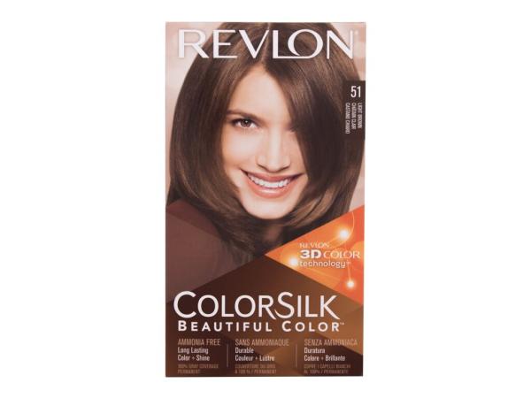 Revlon Colorsilk Beautiful Color 51 Light Brown (W) 59,1ml, Farba na vlasy