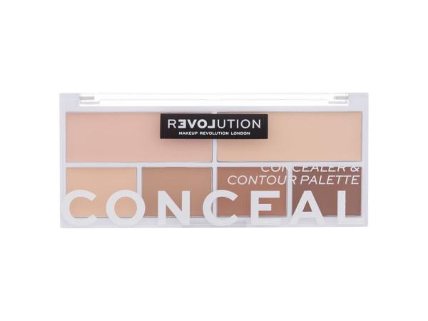 Revolution Relove Conceal Me Concealer & Contour Palette Light (W) 11,2g, Kontúrovacia paletky