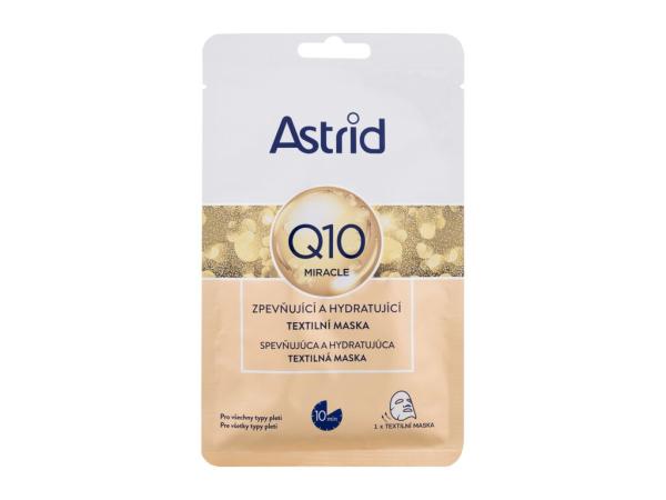 Astrid Q10 Miracle Firming and Hydrating Sheet Mask (W) 1ks, Pleťová maska