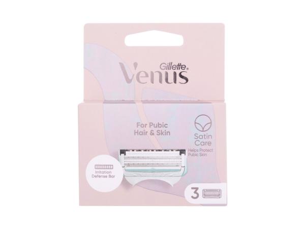 Gillette Venus Satin Care For Pubic Hair & Skin (W) 3ks, Náhradné ostrie