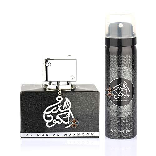 Lattafa Al Dur Al Maknoon Silver EdP 100ml + 50ml Deodorant (M) 3
