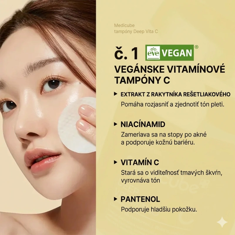 Medicube Deep Vita C Pad (U) 70 ks, Čistiace obrúsky 1